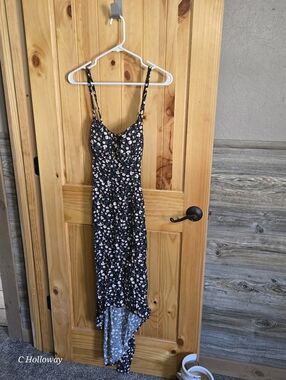 Nwt No Boundaries Floral Print Maxi Dress Size Large 11-13